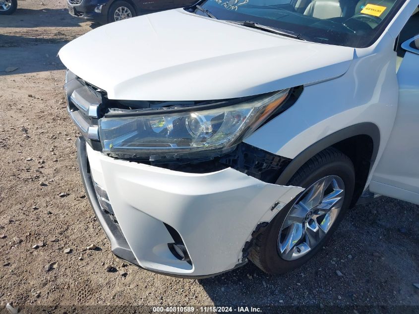 2018 Toyota Highlander Limited VIN: 5TDYZRFH8JS284650 Lot: 40810589