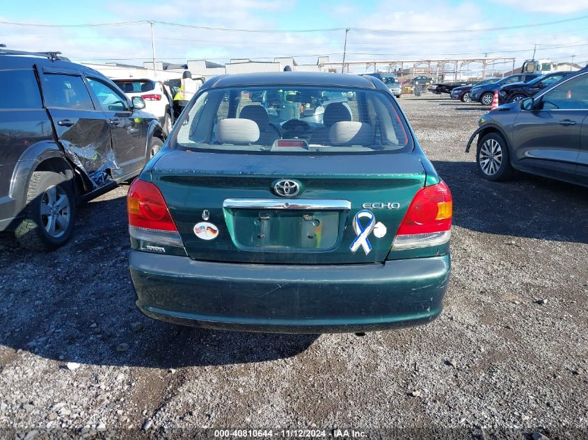 2003 Toyota Echo VIN: JTD8T123830313018 Lot: 40810644