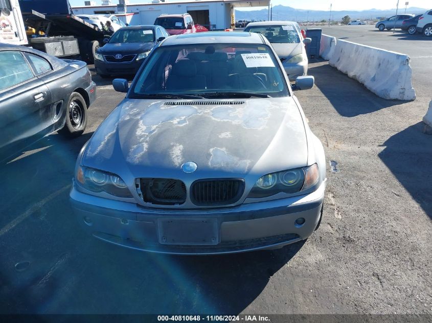 2004 BMW 325I VIN: WBAAZ334X4KP85385 Lot: 40810648