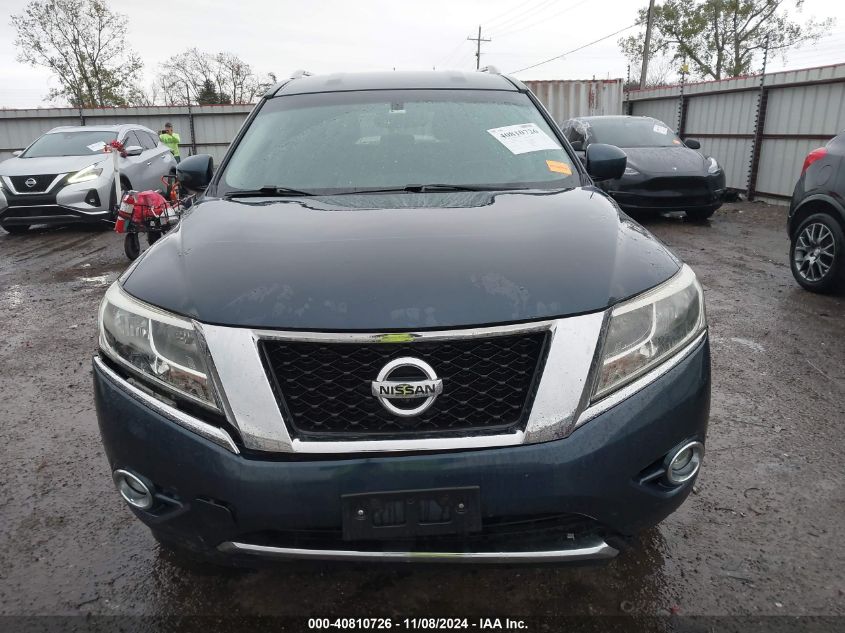 2015 Nissan Pathfinder Sl VIN: 5N1AR2MN8FC700556 Lot: 40810726