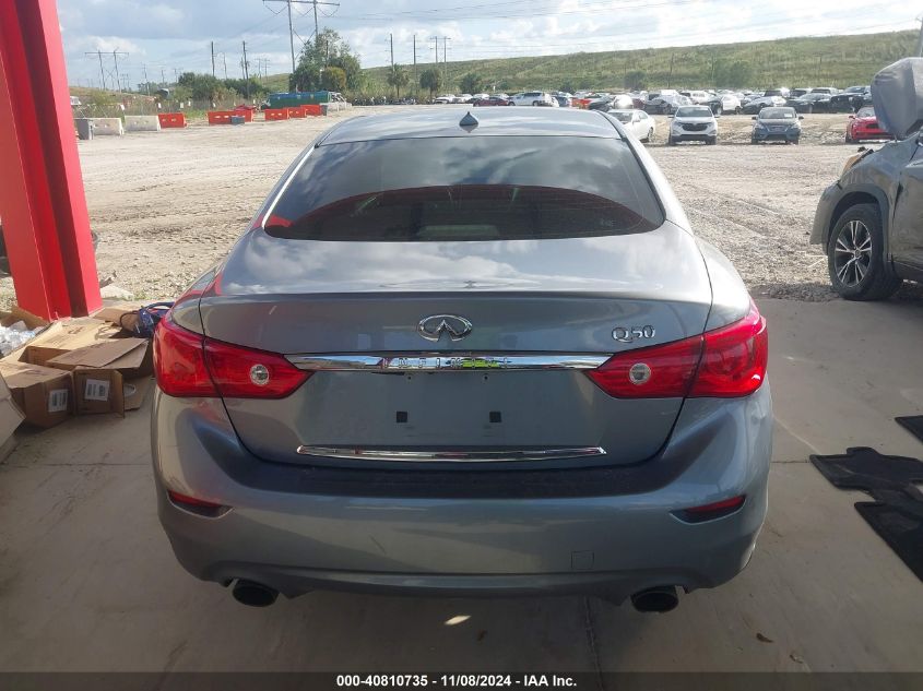 2014 Infiniti Q50 Premium VIN: JN1BV7AP5EM676395 Lot: 40810735