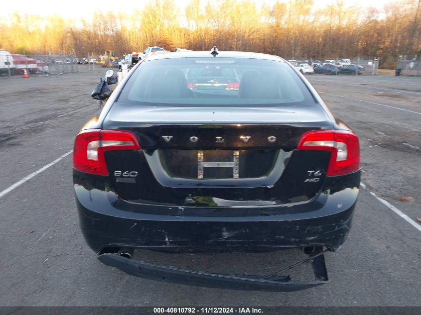 2013 Volvo S60 T6/T6 Platinum/T6 Premier Plus/T6 R-Design/T6 R-Design Platinum VIN: YV1902FH9D1207285 Lot: 40810792