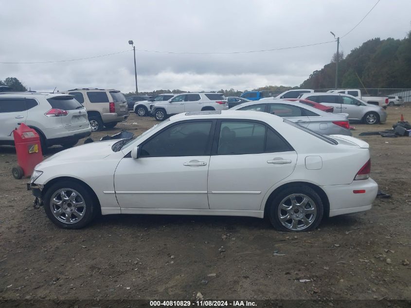 2003 Lexus Is 300 VIN: JTHBD192030070902 Lot: 40810829