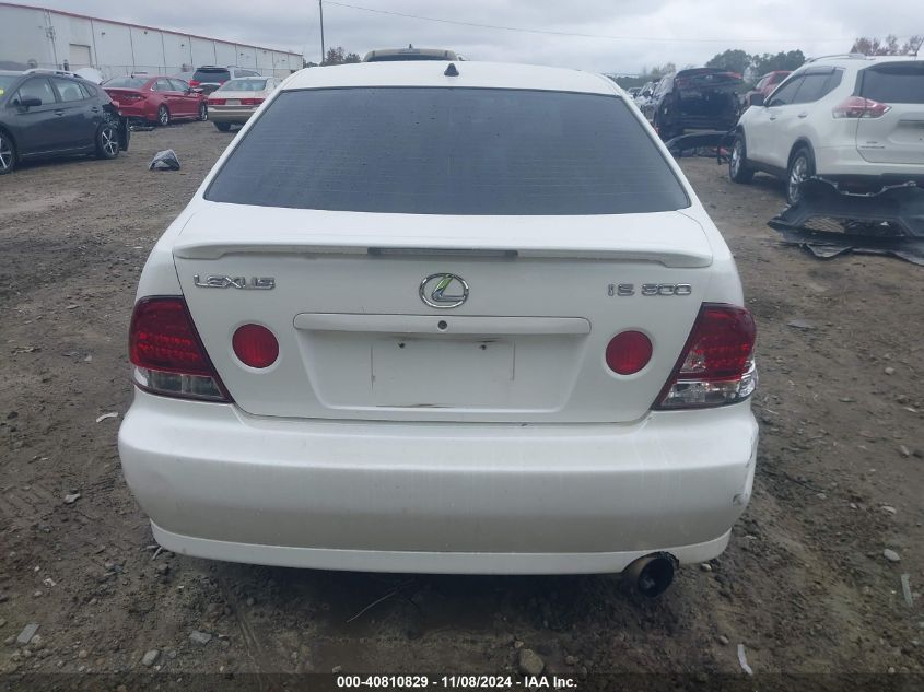 2003 Lexus Is 300 VIN: JTHBD192030070902 Lot: 40810829