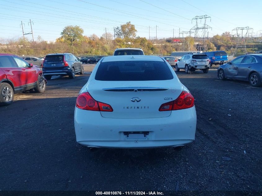 2011 Infiniti G37X VIN: JN1CV6AR3BM356004 Lot: 40810876