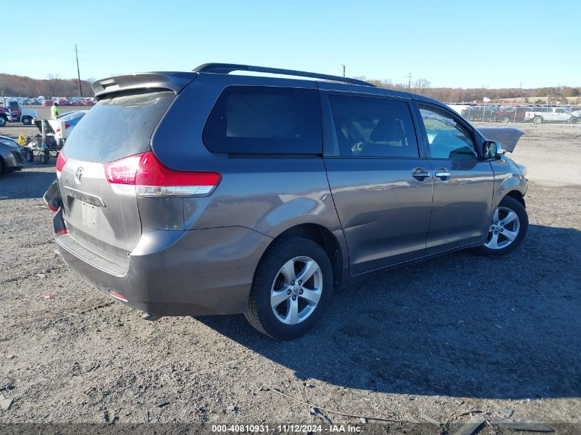 2013 Toyota Sienna Le V6 8 Passenger VIN: 5TDKK3DC4DS396851 Lot: 40810931