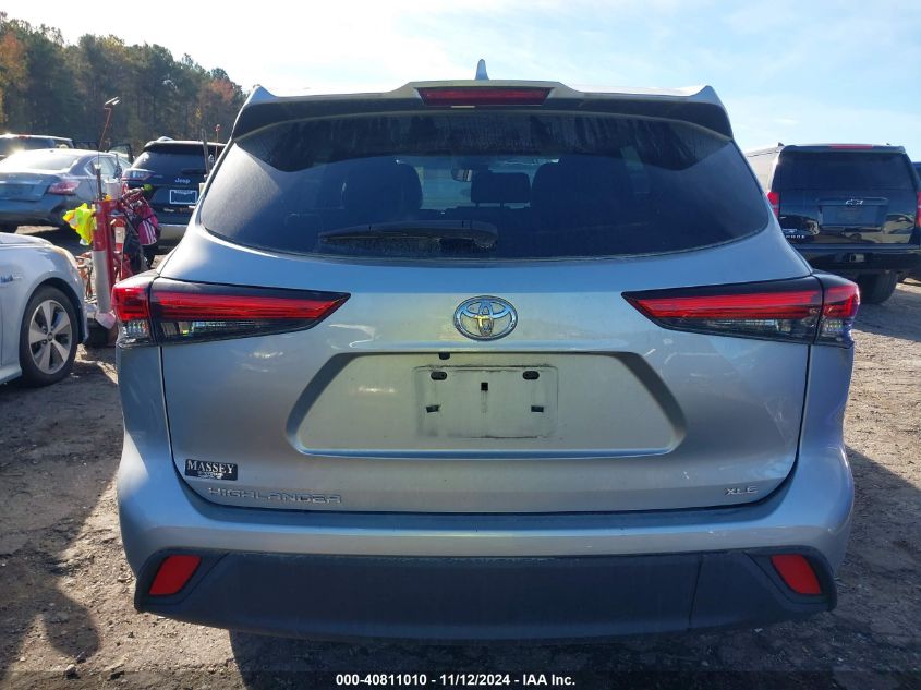 2022 Toyota Highlander Xle VIN: 5TDHZRAH4NS553708 Lot: 40811010