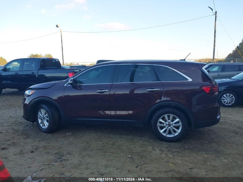 2019 Kia Sorento 2.4L Lx VIN: 5XYPG4A30KG568806 Lot: 40811018