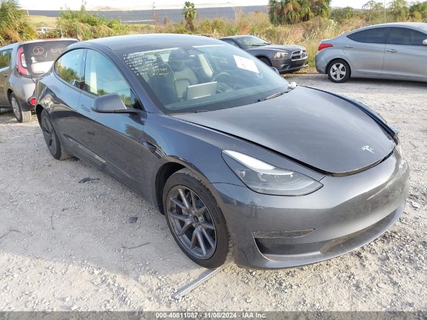 VIN 5YJ3E1EAXPF591777 2023 Tesla Model 3, Rear-Whee... no.1