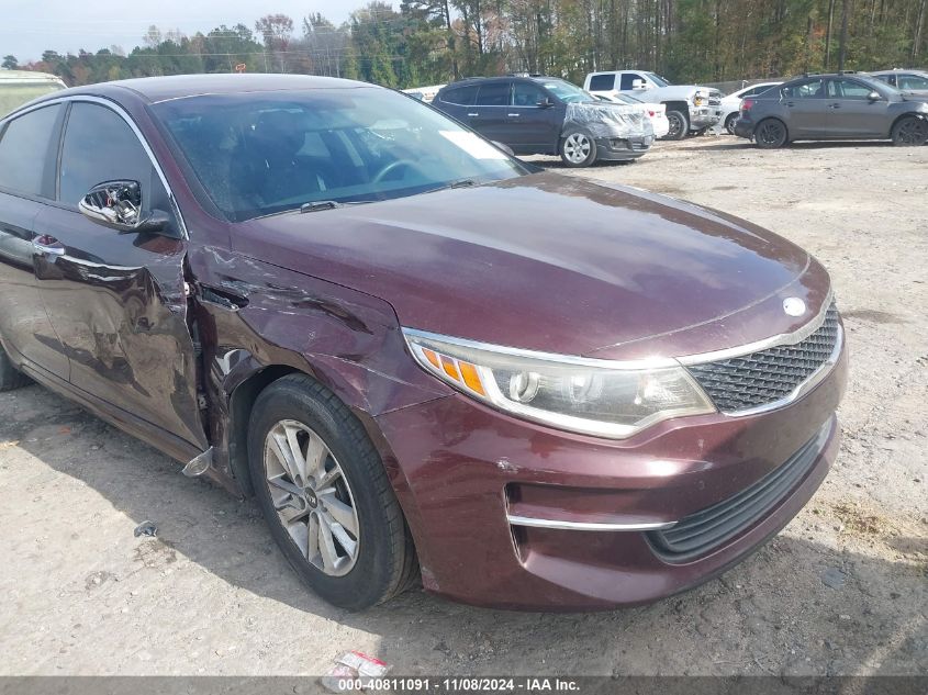 2018 Kia Optima Lx VIN: 5XXGT4L37JG240004 Lot: 40811091