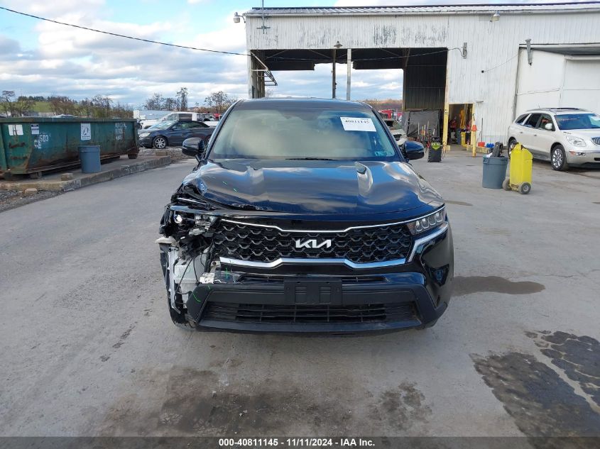 2022 Kia Sorento Lx VIN: 5XYRGDLC7NG106575 Lot: 40811145