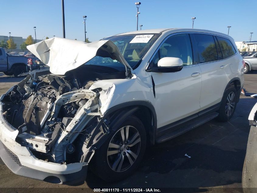 2016 Honda Pilot Ex VIN: 5FNYF5H34GB043832 Lot: 40811170