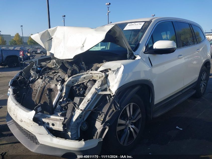 2016 Honda Pilot Ex VIN: 5FNYF5H34GB043832 Lot: 40811170