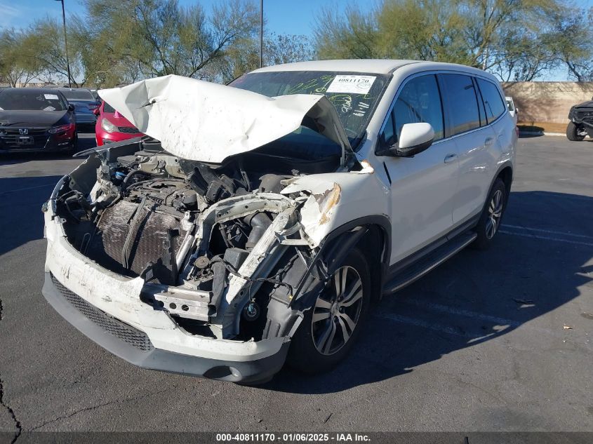 VIN 5FNYF5H34GB043832 2016 Honda Pilot, EX no.2