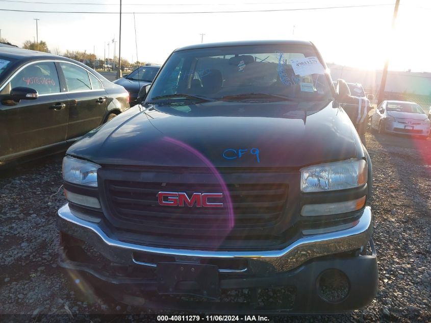 2006 GMC Sierra 1500 Work Truck VIN: 3GTEK14XX6G260536 Lot: 40811279