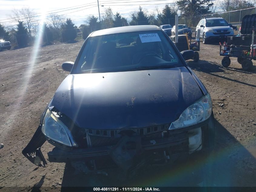 2005 Honda Civic Lx VIN: 2HGES16505H529400 Lot: 40811291