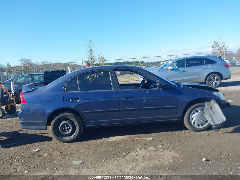 2005 Honda Civic Lx VIN: 2HGES16505H529400 Lot: 40811291