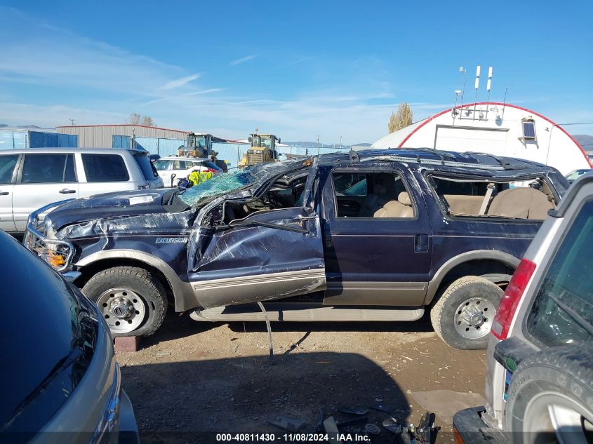 2001 Ford Excursion Limited VIN: 1FMNU43S11EB30853 Lot: 40811430