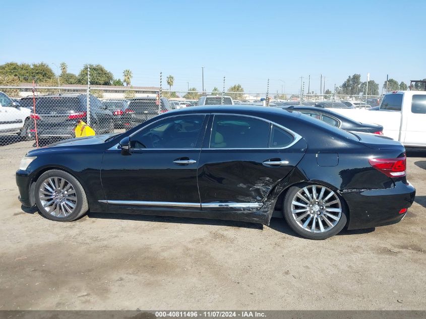 2013 Lexus Ls 460 VIN: JTHBL1EF9D5124312 Lot: 40811496