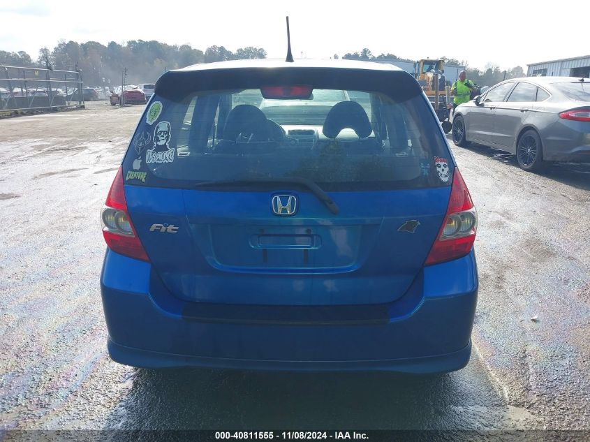 2007 Honda Fit Sport VIN: JHMGD386X7S053900 Lot: 40811555