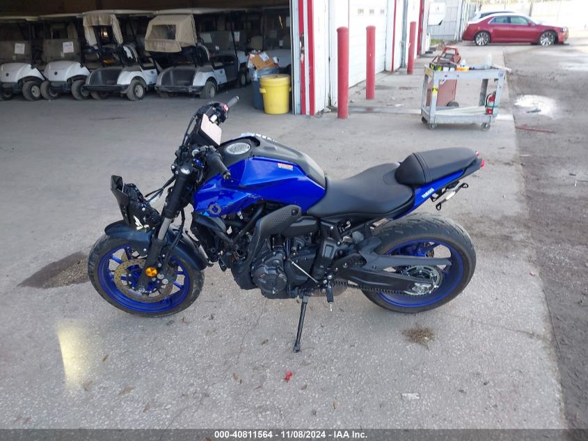 2024 Yamaha Mt07 VIN: JYARM32E7RA008945 Lot: 40811564