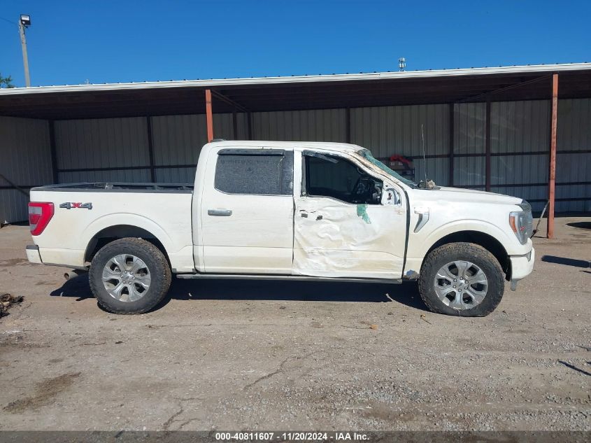 2022 Ford F-150 Platinum VIN: 1FTFW1E52NFB57648 Lot: 40811607