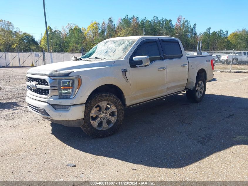 2022 Ford F-150 Platinum VIN: 1FTFW1E52NFB57648 Lot: 40811607