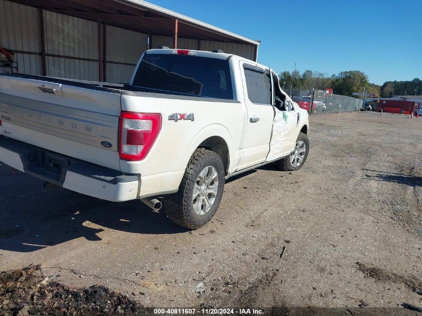 2022 Ford F-150 Platinum VIN: 1FTFW1E52NFB57648 Lot: 40811607