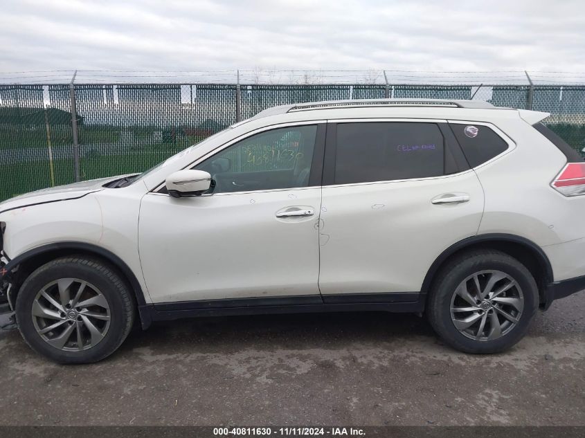 2015 Nissan Rogue Sl VIN: 5N1AT2MV9FC765742 Lot: 40811630