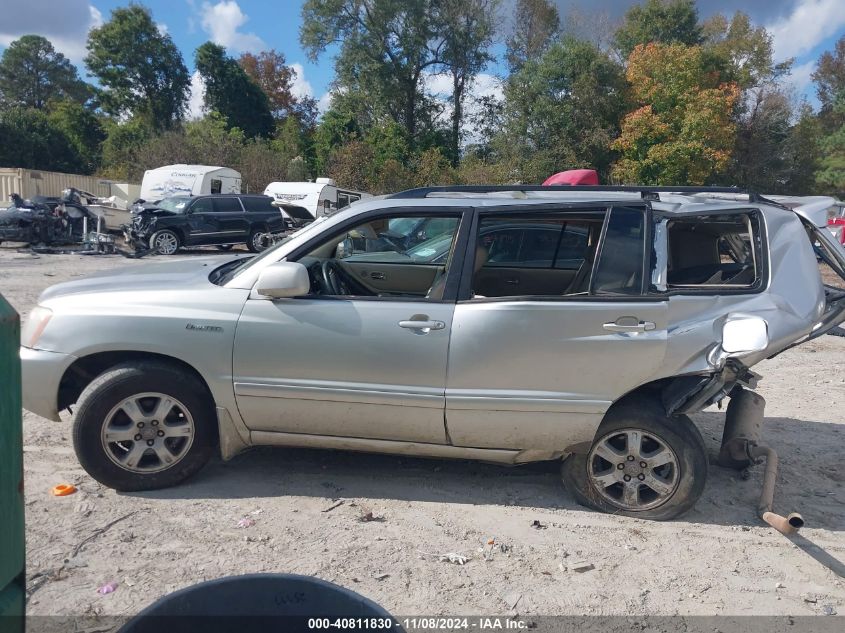 2001 Toyota Highlander V6 VIN: JTEHF21A210003306 Lot: 40811830