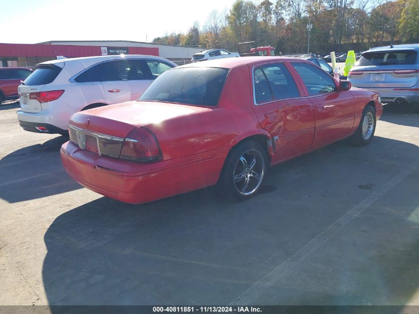 2001 Mercury Grand Marquis Ls VIN: 2MEFM75W81X629799 Lot: 40811851