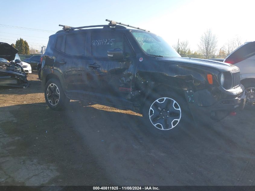 2017 Jeep Renegade Trailhawk 4X4 VIN: ZACCJBCBXHPG12845 Lot: 40811925