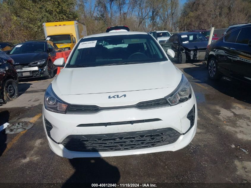 2022 Kia Rio S VIN: 3KPA24AD8NE483324 Lot: 40812040