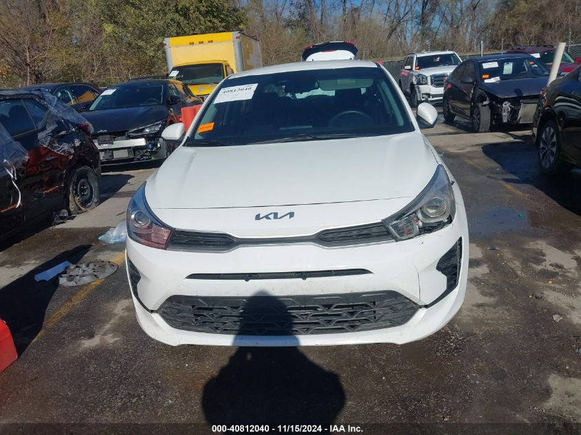 2022 Kia Rio S VIN: 3KPA24AD8NE483324 Lot: 40812040