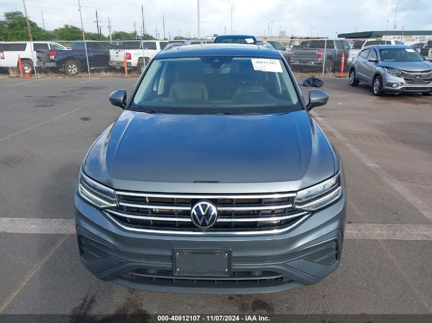 2022 Volkswagen Tiguan 2.0T Se VIN: 3VV3B7AX3NM116987 Lot: 40812107