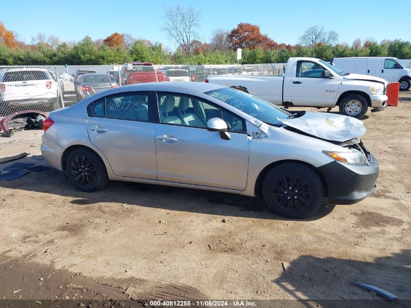 2012 Honda Civic Lx VIN: 19XFB2F58CE107540 Lot: 40812255