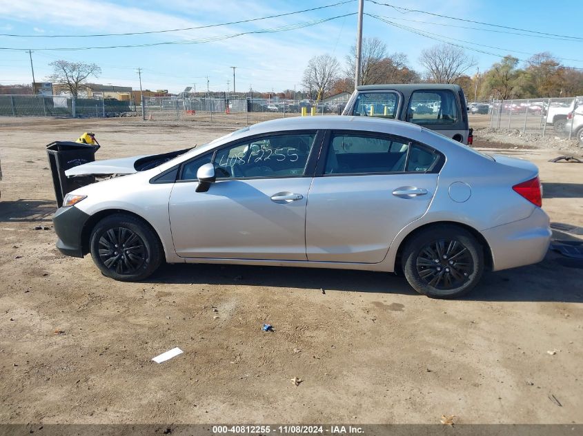 2012 Honda Civic Lx VIN: 19XFB2F58CE107540 Lot: 40812255