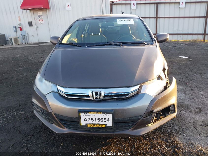 2013 Honda Insight Ex VIN: JHMZE2H77DS005744 Lot: 40812407