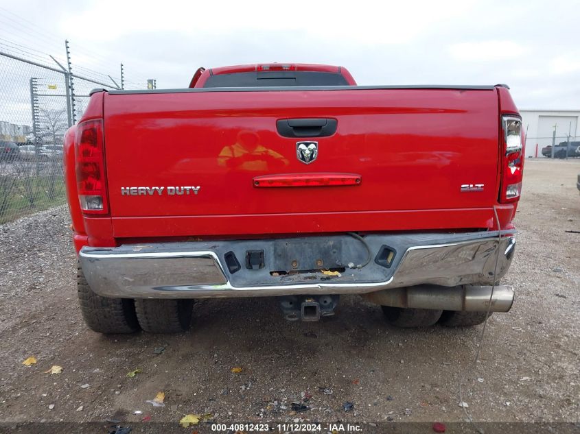 2006 Dodge Ram 3500 Slt/Sport VIN: 3D7MX48C86G179093 Lot: 40812423