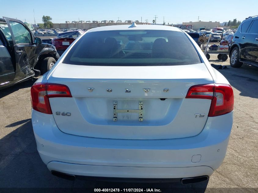 2014 Volvo S60 T5 VIN: YV1612FS5E2294576 Lot: 40812478