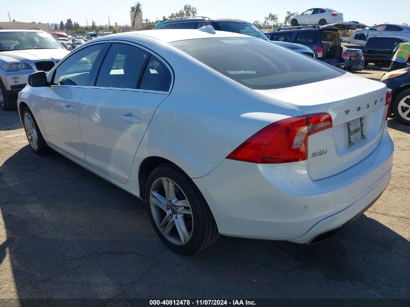 2014 Volvo S60 T5 VIN: YV1612FS5E2294576 Lot: 40812478