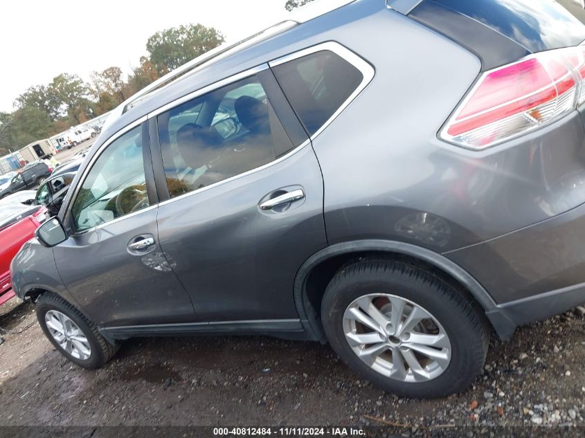 2016 Nissan Rogue Sv VIN: KNMAT2MT7GP716777 Lot: 40812484