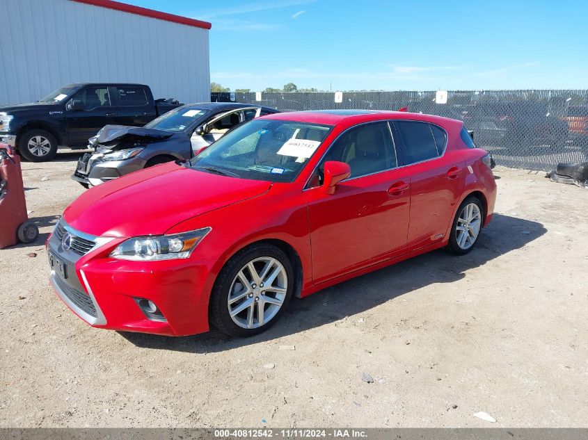 VIN JTHKD5BH7F2221085 2015 Lexus CT, 200H no.2