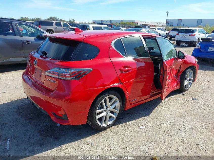 VIN JTHKD5BH7F2221085 2015 Lexus CT, 200H no.4