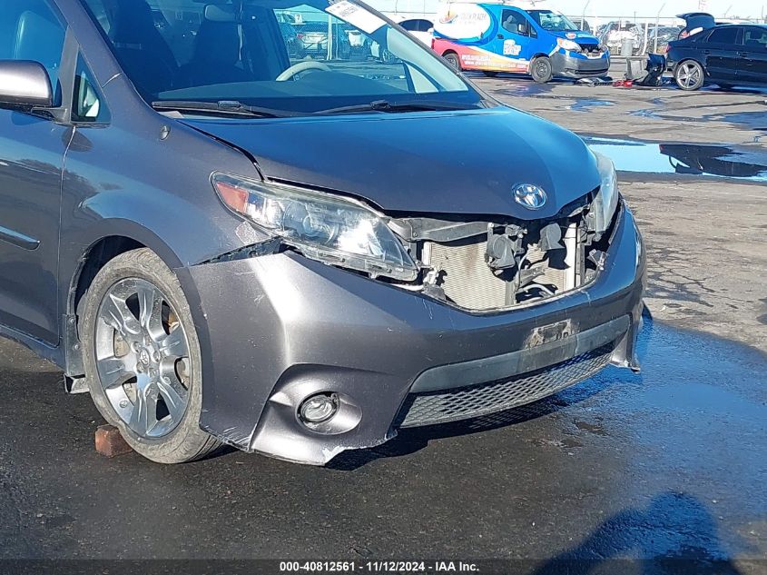 2013 Toyota Sienna Se 8 Passenger VIN: 5TDXK3DC4DS326062 Lot: 40812561