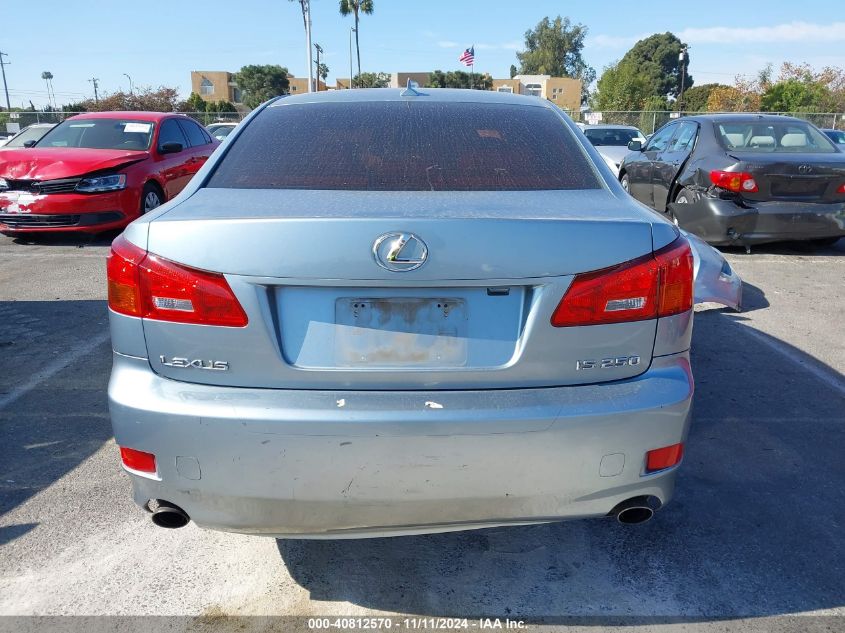 2008 Lexus Is 250 VIN: JTHBK262285068868 Lot: 40812570