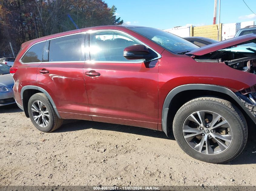 2017 Toyota Highlander Le VIN: 5TDBZRFH8HS429234 Lot: 40812571