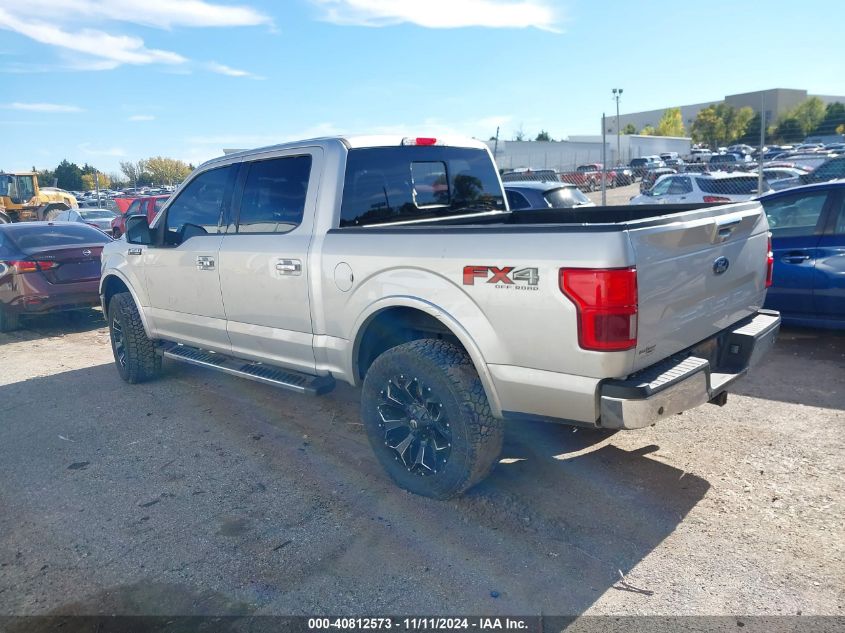 2019 Ford F150 Lariat VIN: 1FTEW1E46KKE33738 Lot: 40812573