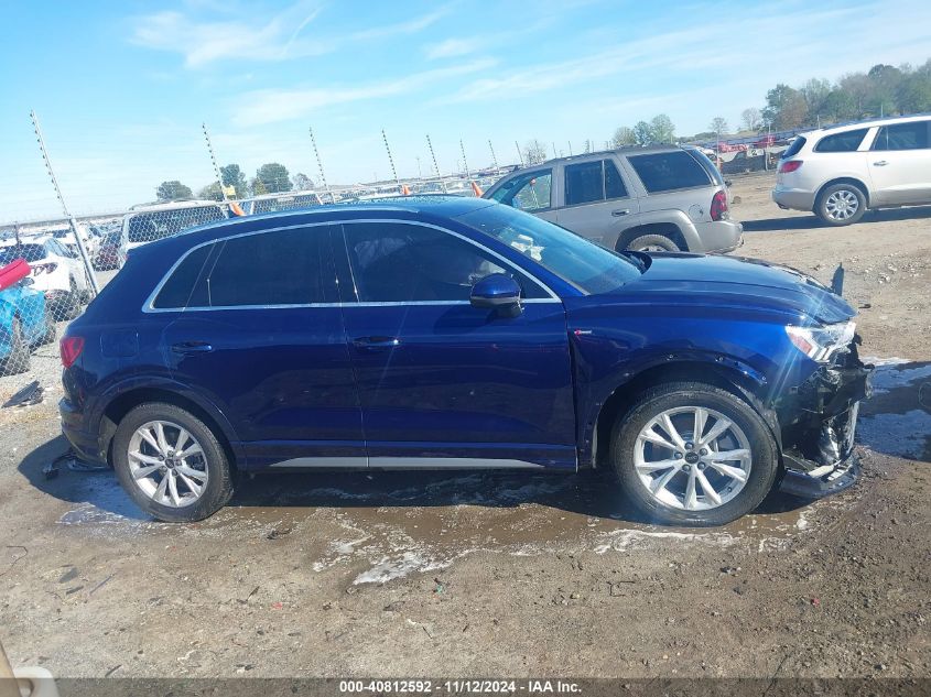 2022 Audi Q3 Premium Plus 45 Tfsi S Line Quattro Tiptronic VIN: WA1EECF3XN1092966 Lot: 40812592