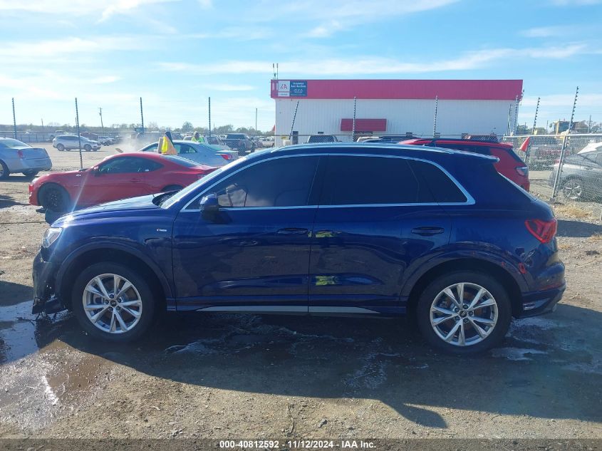 2022 Audi Q3 Premium Plus 45 Tfsi S Line Quattro Tiptronic VIN: WA1EECF3XN1092966 Lot: 40812592